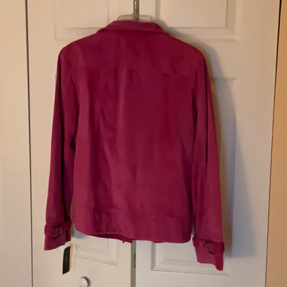 Pink suede jacket - Picture 4 of 5